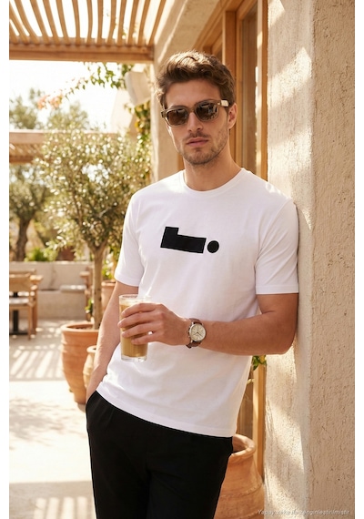 Buratti Erkek T Shirt 5904061 Ekru Ekru