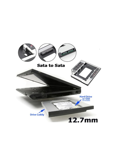 9.5Mm - 12.7Mm Caddy Ssd Sata Harddisk Kutu Notebook Hdd Kızak