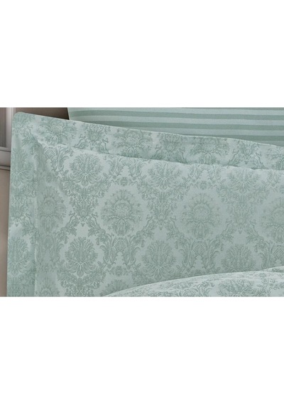 Monaco Bambu Jakar Kumaş Mint Ikili Oksford 60x80 Cm Yastık Kılıfı -1326 Çok Renkli