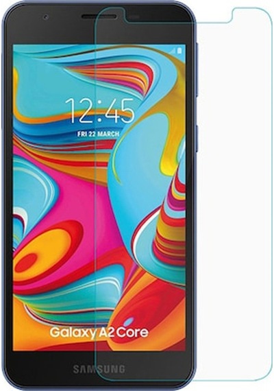 Samsung Uyumlu Galaxy A2 Core (3 Adet) Kırılmaz Ekran Koruyucu Temperli Cam