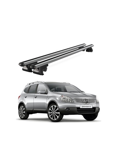 Venüs Nissan Qashqai +2 2008-2013 Uyumlu Gri Ara Atkı Port Bagaj Tavan Barı