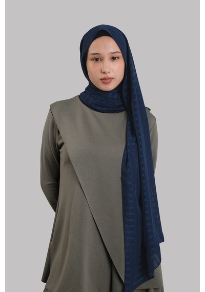 Hürrem Bone Laci Pratik Hazır Geçmeli Şal Desenli Şifon Hijab Boneli 2415 02