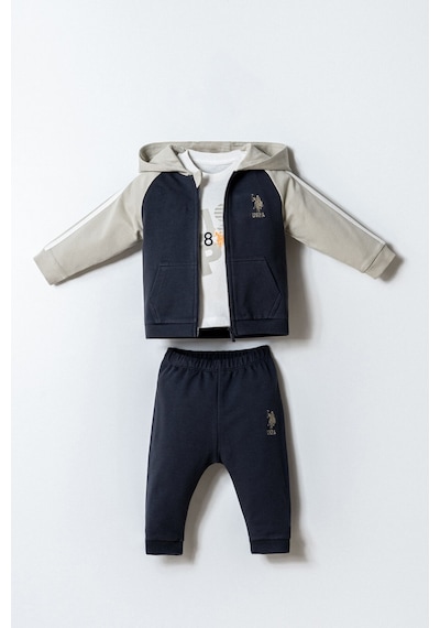U.s. Polo Assn. Erkek Bebek Antrasit 3lü Takım Gri