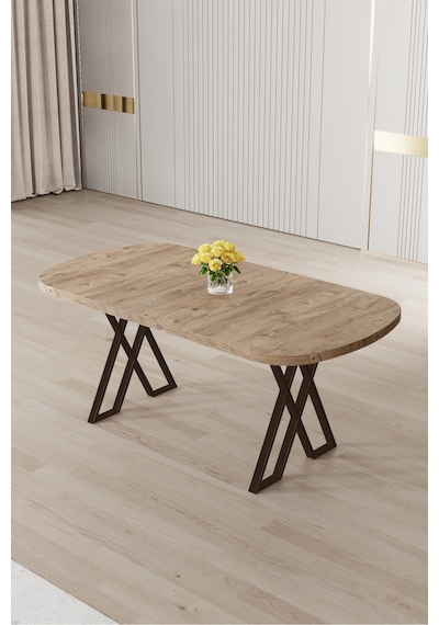 Canisa Axton Serisi Mdf Sabit 90x168 Atlantik Çam Mutfak Masası Atlantik Çam Masa
