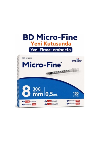 Becton Dickinson Bd Micro-fine Plus 0.5 ml - 100 Adt - 1 Kutu