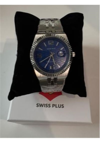 Swiss Plus Man Watch Premium Seri Model-1 St3442ags Blue-silver Kol Saati Diğer