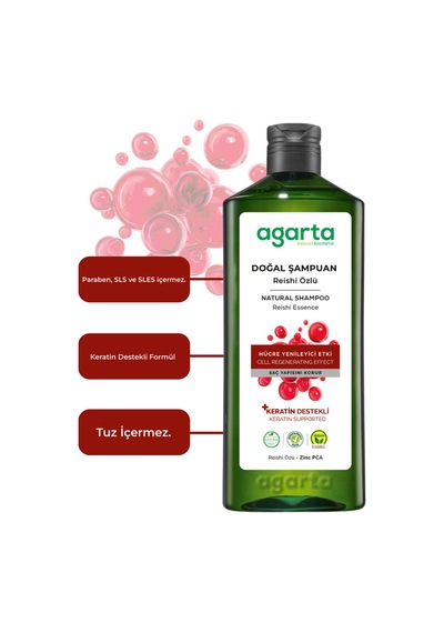Agarta Yıpranmış Saçlar İçin Yenileyici Reishi Yapılandıricı Şampuan 400 ML