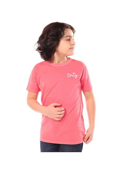 Toontoy Kids Toontoy Erkek Çocuk Tnty Baskılı Yaka Karyoka Tişört Kırmızı