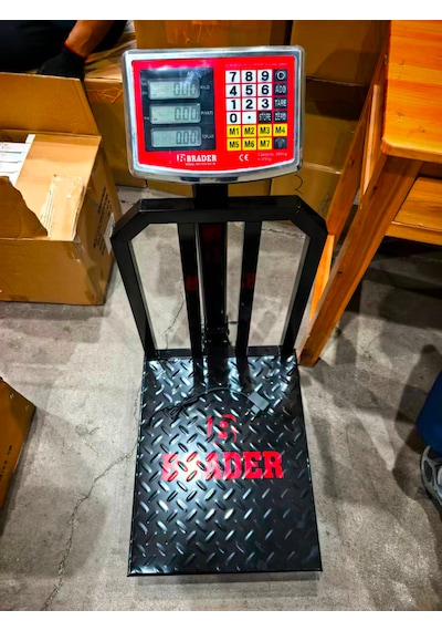 300 Kg 1.kalite Terazi-bariyerli-şarjlı-katlanır Kantar-40x50 Cm