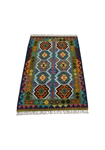 Zehra Abla Halı Yeni El Dokuma Benzersiz Cerit Yörükleri Meşhed İran Yün Kilim 7170 Çok Renkli