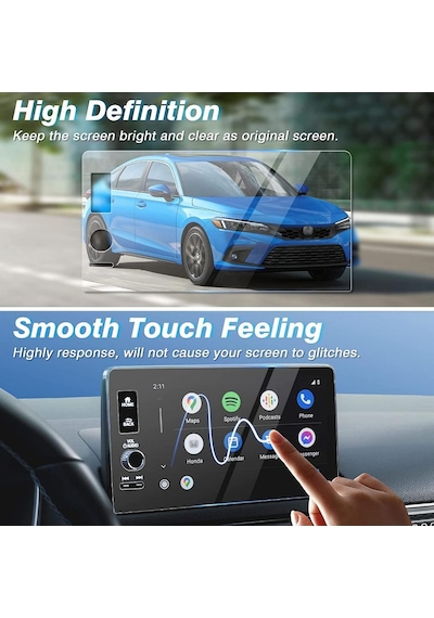 Honda Civic 9 İnç Ekran Koruyucu Nano 2022 Şeffaf