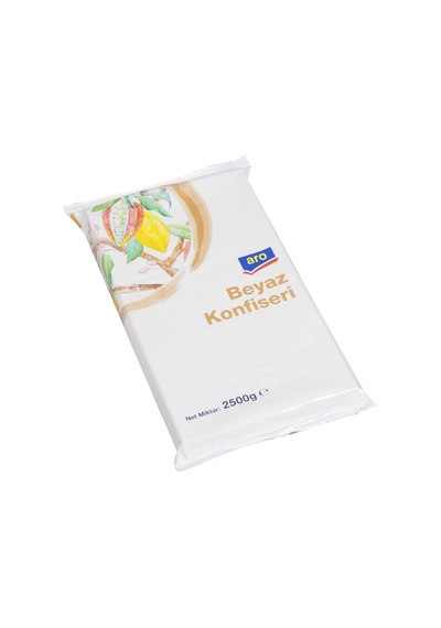 Aro Konfiseri 2,5 Kg Beyaz - Pastacılık Ve Dekor İçin Pratik Çikolata - 2 Adet Tarı
