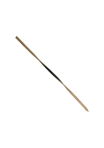 Kıvrımlı Siyah Bambu Kürdan 9 Cm 100 Adet