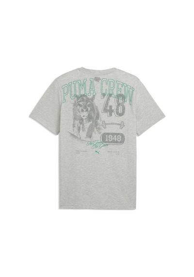 Puma Graphics Training Erkek Spor Tişört 52853004 Gri