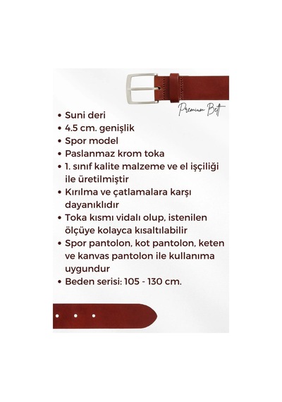 Süzer Deri 4.5 Cm. Spor Süet Suni Deri Lacivert Köprülü Erkek Kemer Haki Yeşil