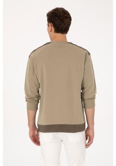U.s. Polo Assn. Erkek Açık Haki Sweatshirt 50316401-vr183 Acık Hakı