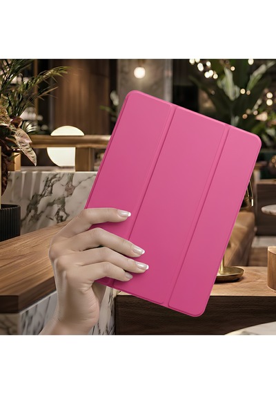 İpad Pro 11 2024 İçin Uyumlu Smart Kalem Bölmeli Standlı Kılıf Kapaklı Kılıf
