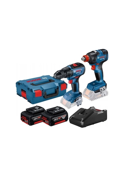 Bosch GDX 18V-200 + GSR 18V-50+ 2 x GBA 18V 4.0Ah + GAL 18V-40 L-Boxx - 06019J2220