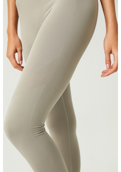 Los Ojos X Melodi Soft Haki Yüksek Bel Seamless Spor Tayt Adorn Soft Haki