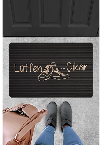 Kapı Önü Paspası Vinil Kaymaz Tabanlı Evaşk069 40 x 60