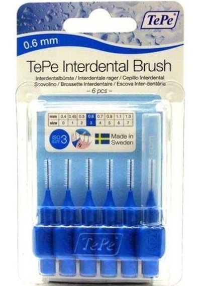 Tepe Interdental Arayüz Fırçası 6'lı 0.6 MM