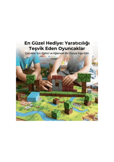 200 Adet Minecraft Manyetik Blok + 3 Farklı Saklama Kutusu +6 Karakter Hediye