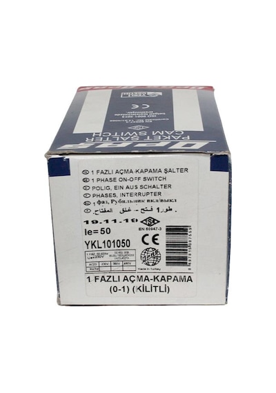 OPAŞ 1X50A 0-1 Aç-Kapa Kilitli Şalter