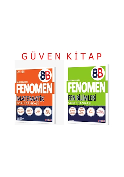 Fenomen Yayınları 8.sınıf Matematik Fen B Soru Bankası Seti