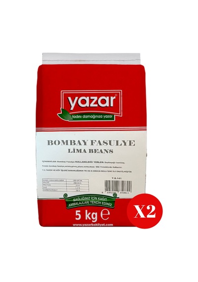 Yazar Bombay Fasulye 5 Kg X 2 Paket