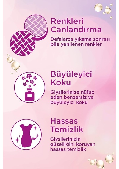 Sıvı Çamaşır Deterjanı 95 Yıkama 3l Siyah + 2,7l Çiçek Cazibesi + Vernel 1440ml Şakayık Diğer