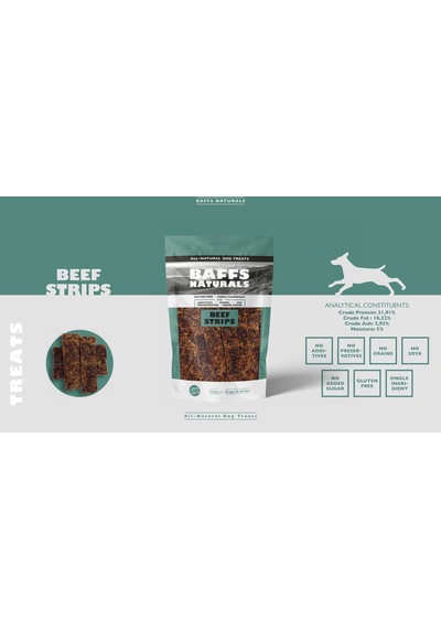 Baffs Naturals Dana Et Çubuğu Doğal Çiğnemelik Köpek Ödül Maması 100 G