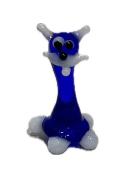 El Yapımı Mini Murano Cam Kedi Biblo A170-02