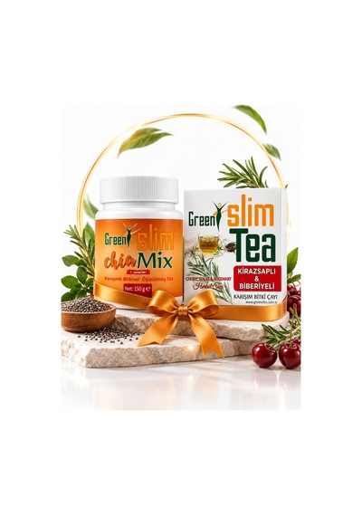 Kiraz Saplı Biberiyeli Karışım Bitki Çayı 45 Adet + Chia Mix 150 G 2'li Bitkisel Set - 943197848