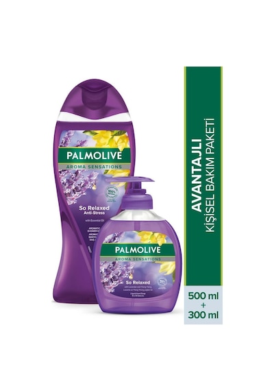 Palmolive Aroma Sensations So Relaxed Duş Jeli ve El Sabunu 500 ML x 300 ML 2'li