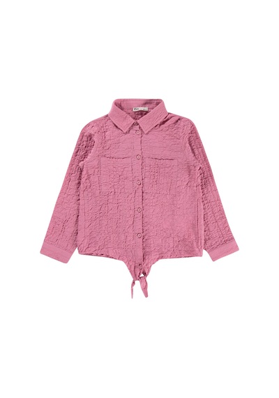 Civil Girls Cepli 10-13 Yaş Gömlek - Pembe Gül Kurusu