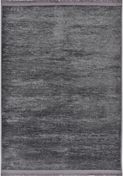 Çam Halı Crea Decolux Azade 8206 Antrasit Özel Kaymaz Tabanlı Pamuk Dokuma Kilim - 80x150