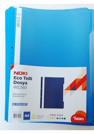 Noki Eco Telli Dosya Mavi 100lü 1 Adet