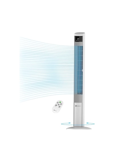 Hava Temizleme Cihazlı Ve Dc Motorlu Kule Fan 120cm, 12 Hız, 4 Mod, Led Ekran, Sessiz Ve Salınımlı