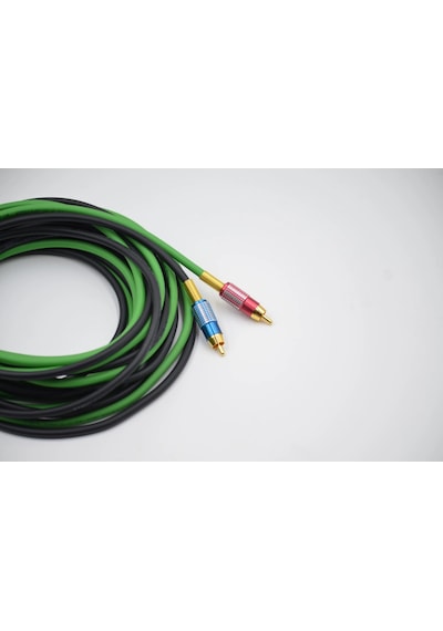 Bakır Amfi Rca Kablosu - 2 Giriş 4 Çıkış Anfi Rca Kablosu - 2 Metre - El Yapımı Tam Bakır - 2 Metre