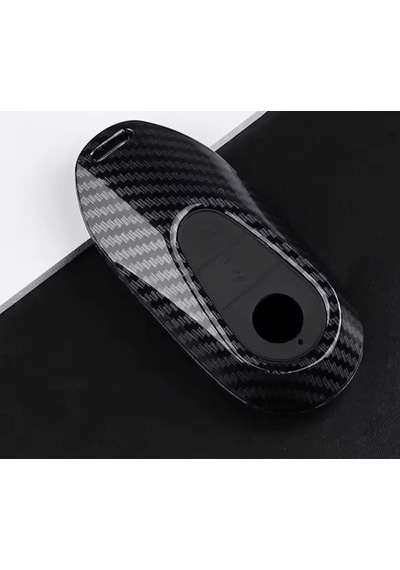 Mercedes Yeni Kumanda İçin Uyumlu Karbon Anahtarlık Anahtar Kabı Keychain