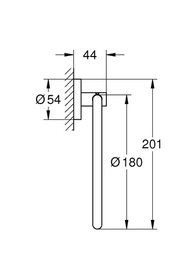 Grohe Essentials Halka Yuvarlak Havluluk - 40365001 Diğer