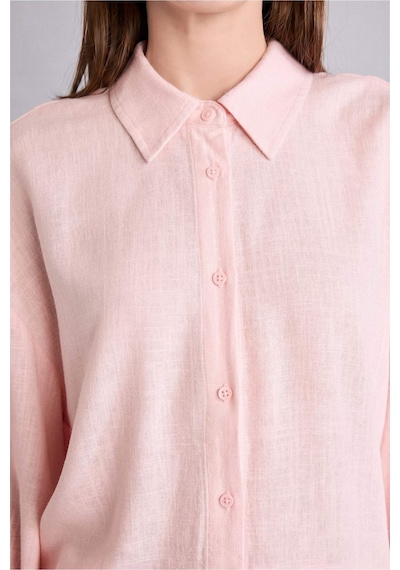 Defacto Regular Fıt Keten Uzun Kollu Pembe Tunik G9215ax26smpn127 Pembe-pn127 Defacto Regular Fıt Keten Uzun Kollu Pembe Tunik G9215ax26smpn127 Pembe-pn127