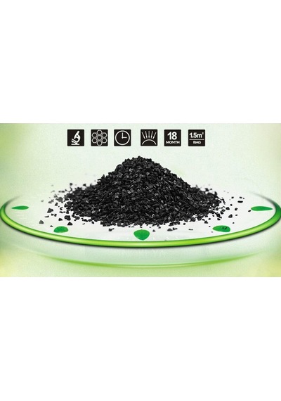Aktif Karbon Su Ve Akvaryum Filtre Malzemesi Kömür Bazlı Sıvılar Ve Akvaryum İçin - Aktif Karbon Kömür Bazlı 8-30 Mesh 2 Kg