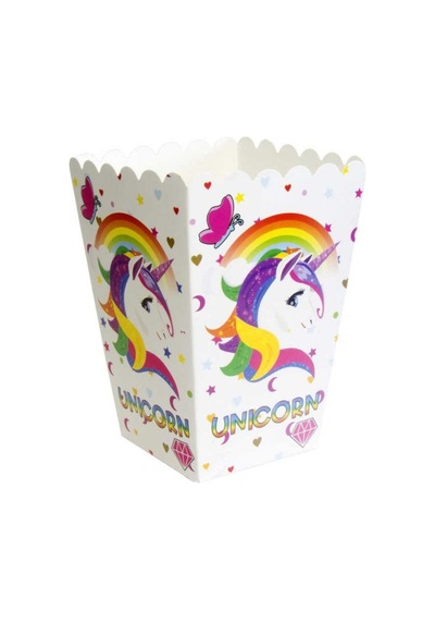 Beyaz Unicorn Mısır Kutusu