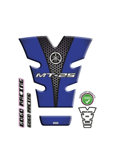 Yamaha Mt25 2020 - 2024 Uyumlu Tank Pad 005 Standart