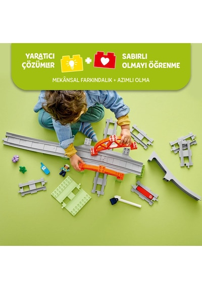 LEGO® DUPLO® Kasabası Tren Köprüsü ve Rayları Ek Macera Seti 10426 - 2 Yaş ve Üzeri Çocuklar İçin Eğitici Oyuncak Yapım Seti (42 Parça)
