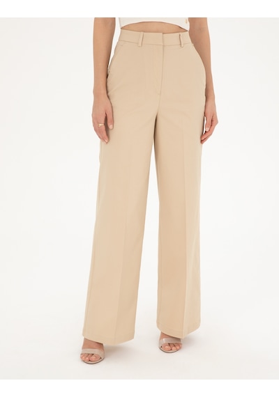Pierre Cardin Kadın Bej Pantolon Kanvas-chino 50289786-vr011 Bej