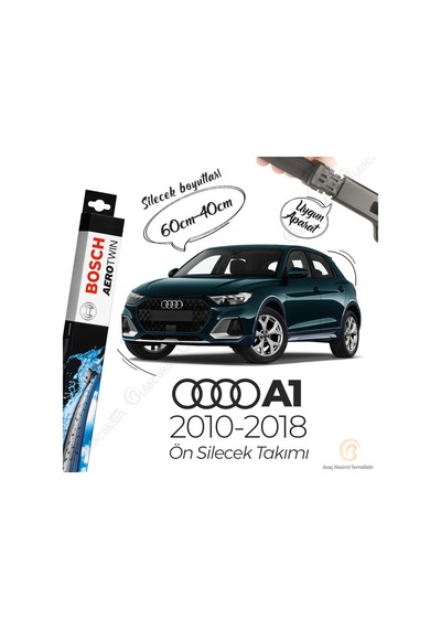 Audi A1 Ön Silecek Takımı 2010-2018 Bosch Aerotwin