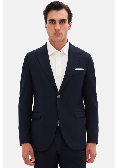 Twn Slim Fit Lacivert Armürlü Takim Elbise 4ef05kv28509m Lacivert