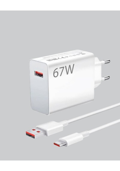 67 Watt Type C Şarj Adaptörü Poco X3 X4 X5 Pro Uyumlu Mh-hs5582-2117